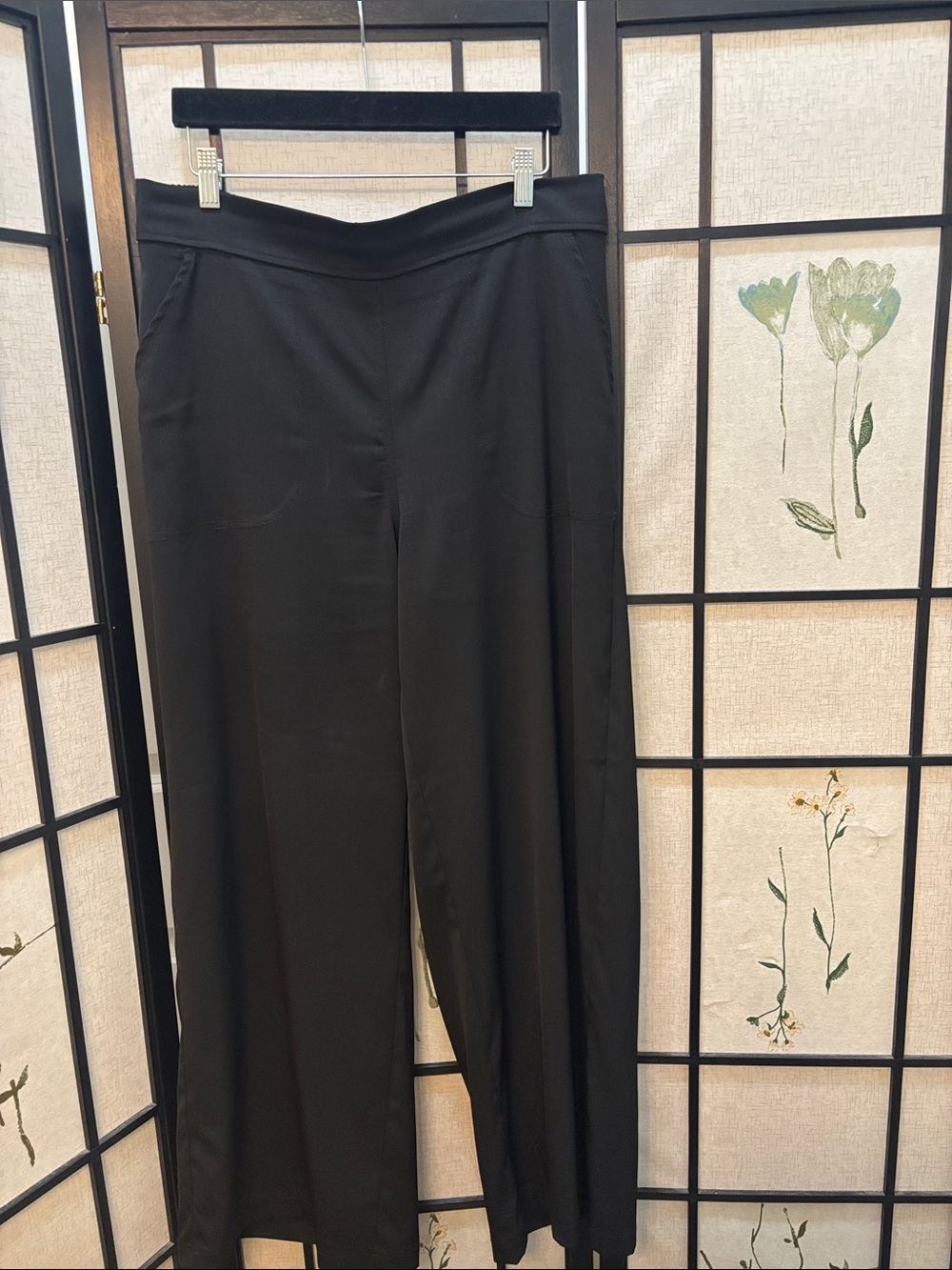 Max Studio Women's Black Wide-Leg Pull-On Pants